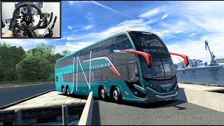 Smooth BUS Ride while Exploring the Romanian Countryside | Euro Truck Simulator 2 - Moza R9 Setup screenshot 2