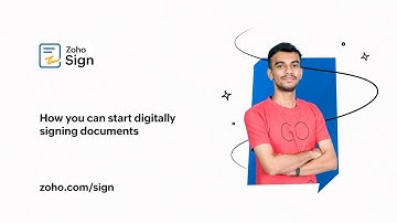 Zoho Sign - How to eSign your document | Step by Step tutorial | Free Digital Signature Solution