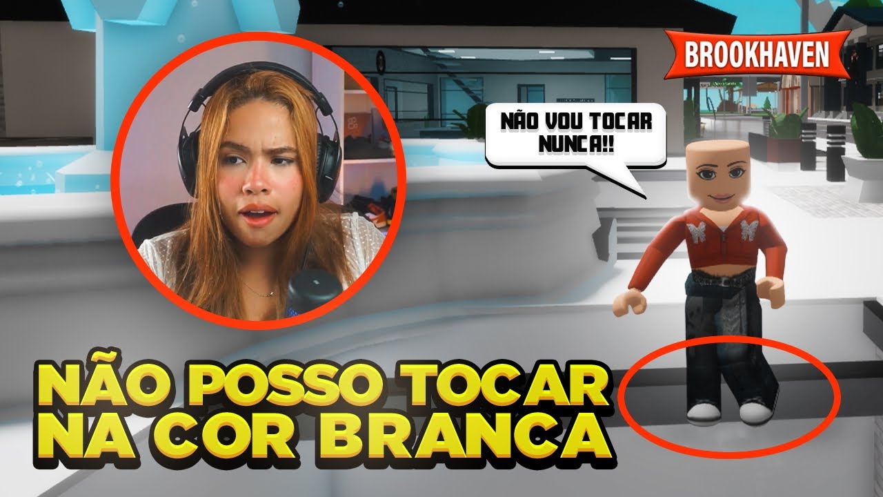 FIZ O DESAFIO DE NÃO ENCOSTAR NA COR BRANCO EM BROOKHAVEN