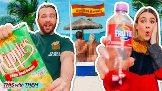 BRITISH PEOPLE TRY CARIBBEAN CANDY & NUDIST BEACH STORY TIME! 😲