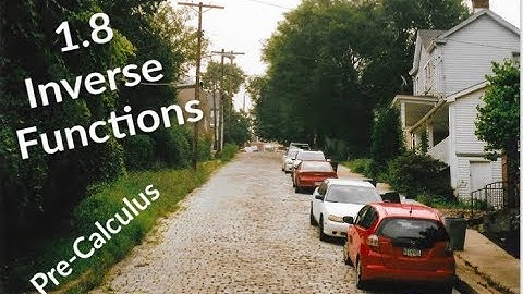 Pre-Calc 1.8 Inverse Functions