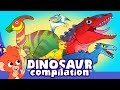 Learn Dinosaurs for Kids | Cute and Scary Dinosaur Cartoon videos | Club Baboo