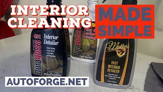 Auto Interior Cleaner and Conditioner/ Fast Interior Cleaning/ McKee’s 37/ Duragloss/ Auto Detailing