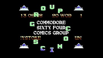 Commodore 64 demo: Commodore 64 Comics Group - Cyborg cracktro (1988)