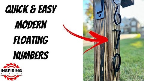 How to Install Modern Floating House Numbers