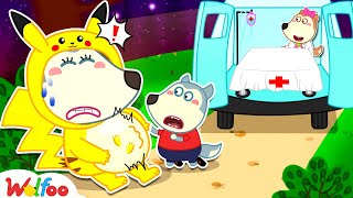 Be Strong, Pregnant Mommy!  Pikachu Mom is Going to have a Baby  Wolfoo Kids Cartoon