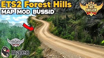 DOWNLOAD! 🔥 ETS2 Forest Hills Road Map Mod For Bus Simulator Indonesia।Bussid Mod Map 4.3.3