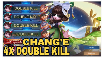 CHANG’E DOUBLE KILL 4X | MOBILE LEGENDS | PRIMIE DACUTAN