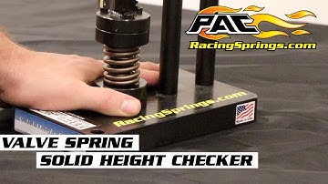 Valve Spring Solid Height or Coil Bind Height Checker - PAC Racing
