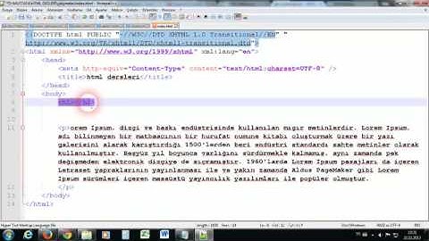 html dersleri ders10