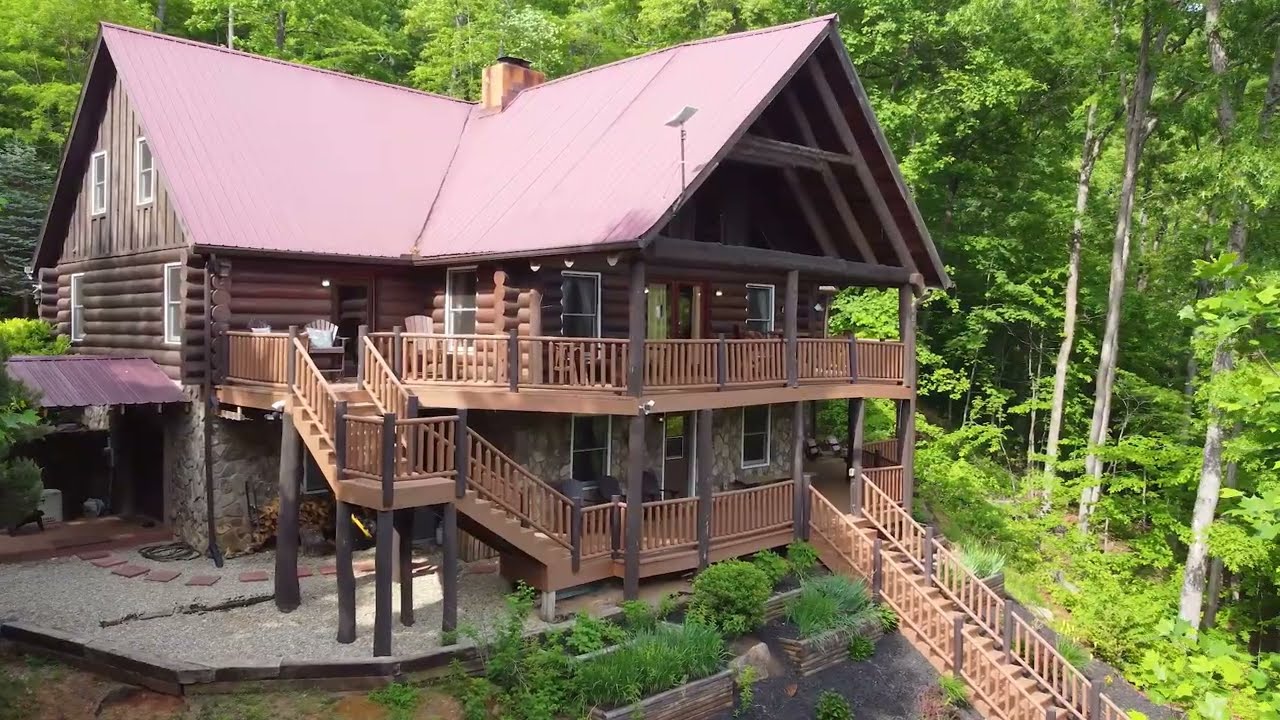 Luxury Log Cabin for Sale | The Lodge at Beasley Mine | Franklin NC