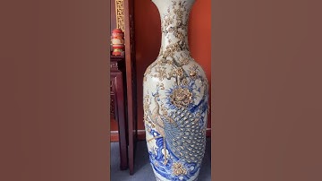 Lộc bình men rạn đắp nổi gốm nghệ nhân Phạm Đạt