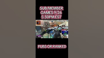MEMBER GAMES FRIDAY ! #apexlegends #apex #fyp #shorts