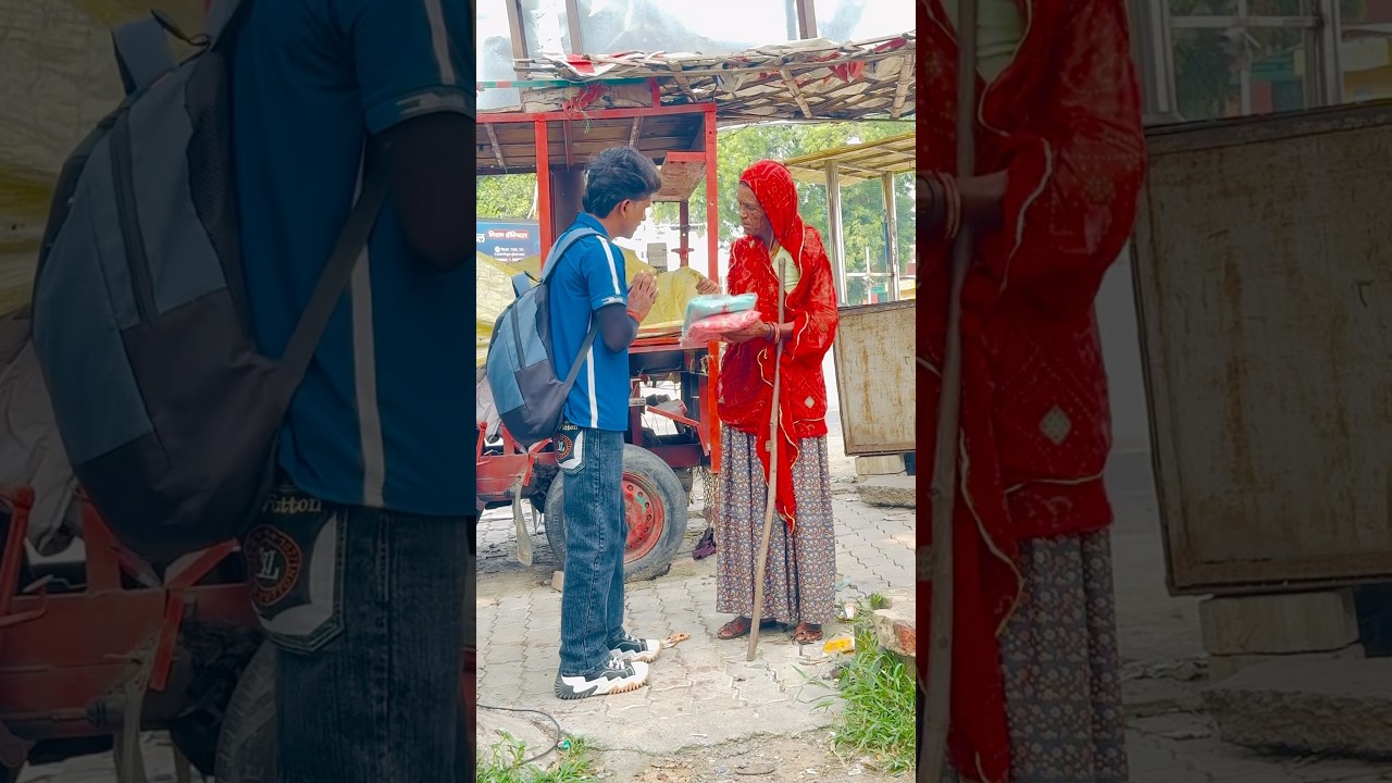 गरीब माँ को देखकर रोना आ गया 😭🙏🏻❤️#humanity #respect #mother #help #viralvideo #youtubeshorts