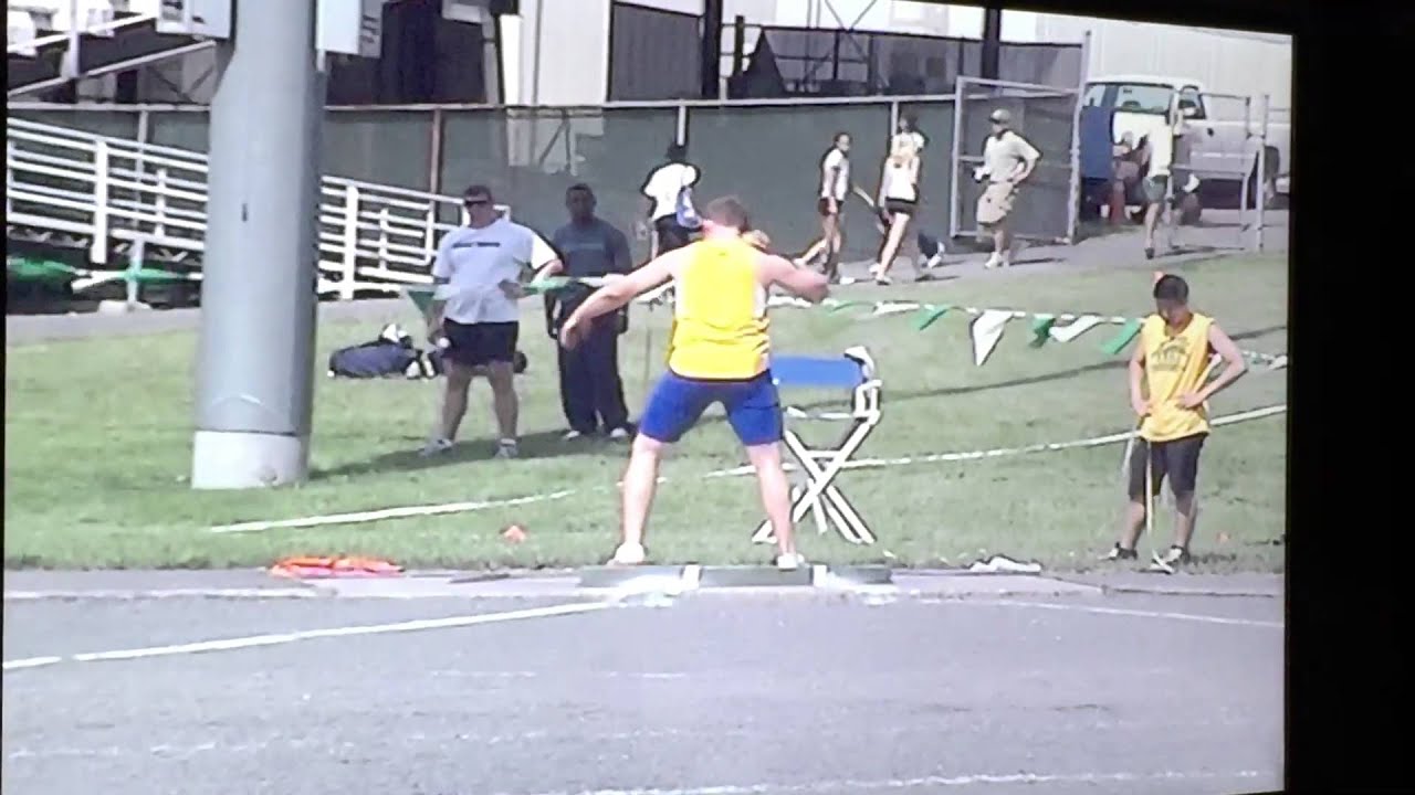2010 CAA Track and Field Championships 2nd place shot put YouTube