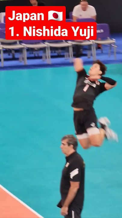 Japanese international volleyball player 1. Nishida Yuji Japan 🇯🇵