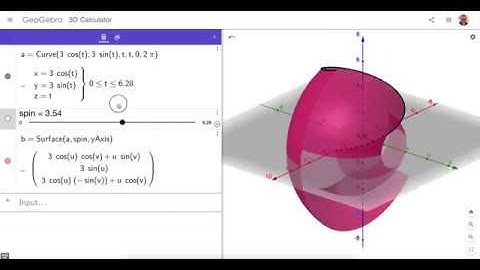 Creating and Spinning Parametric Curves in GeoGebra 3D: Yes, it