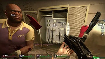 Left 4 Dead 2 - Hard Rain Campaign With All 8 Survivors Gameplay (L4D1 Beta Animations Read Below)