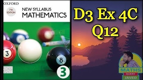 Q12 || Ex-4C || NSM || D3 || Indices and standard form || O