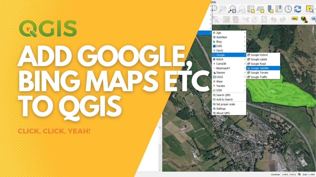 Add Google Maps, Bing Maps etc to QGIS - YouTube