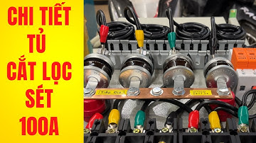 Chi tiết bên trong tủ cắt lọc sét 3p 100A | Tu Dien DITICO