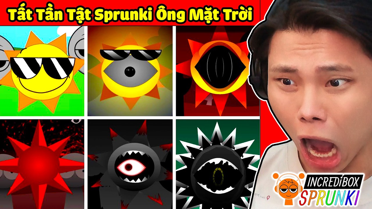 TẤT TẦN TẬT INCREDIBOX SPRUNKI ÔNG MẶT TRỜI🌞🩸🌈JAYGRAY MỞ KHÓA TẤT CẢ MR. SUN MOD SIÊU KINH DỊ
