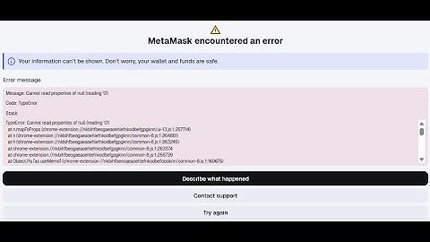 ⚠️ MetaMask Encountered an Error — FIXED! (2025 Easy Solution) 🚀