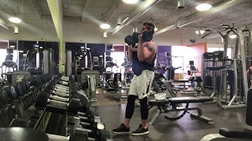 Single Leg Dumbbell Curl to Press