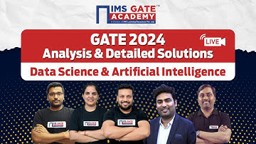 GATE 2024 Analysis & Detailed Solutions | Data Science & Artificial Intelligence