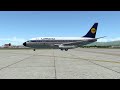 Full flight from Frankfurt to Geneva (EDDF - LSGG) on Boeing 737-200ADV Lufthansa. Prepar3D