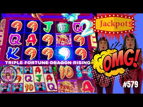 #579---OMG---2 Jackpots on New TRIPLE FORTUNE DRAGON RISING w SlotSAVVY PK  #slotsavvypk #casinos