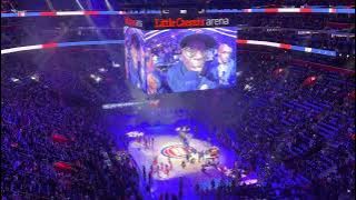 Detroit Pistons 2022-23 Season Opener Player Introductions.