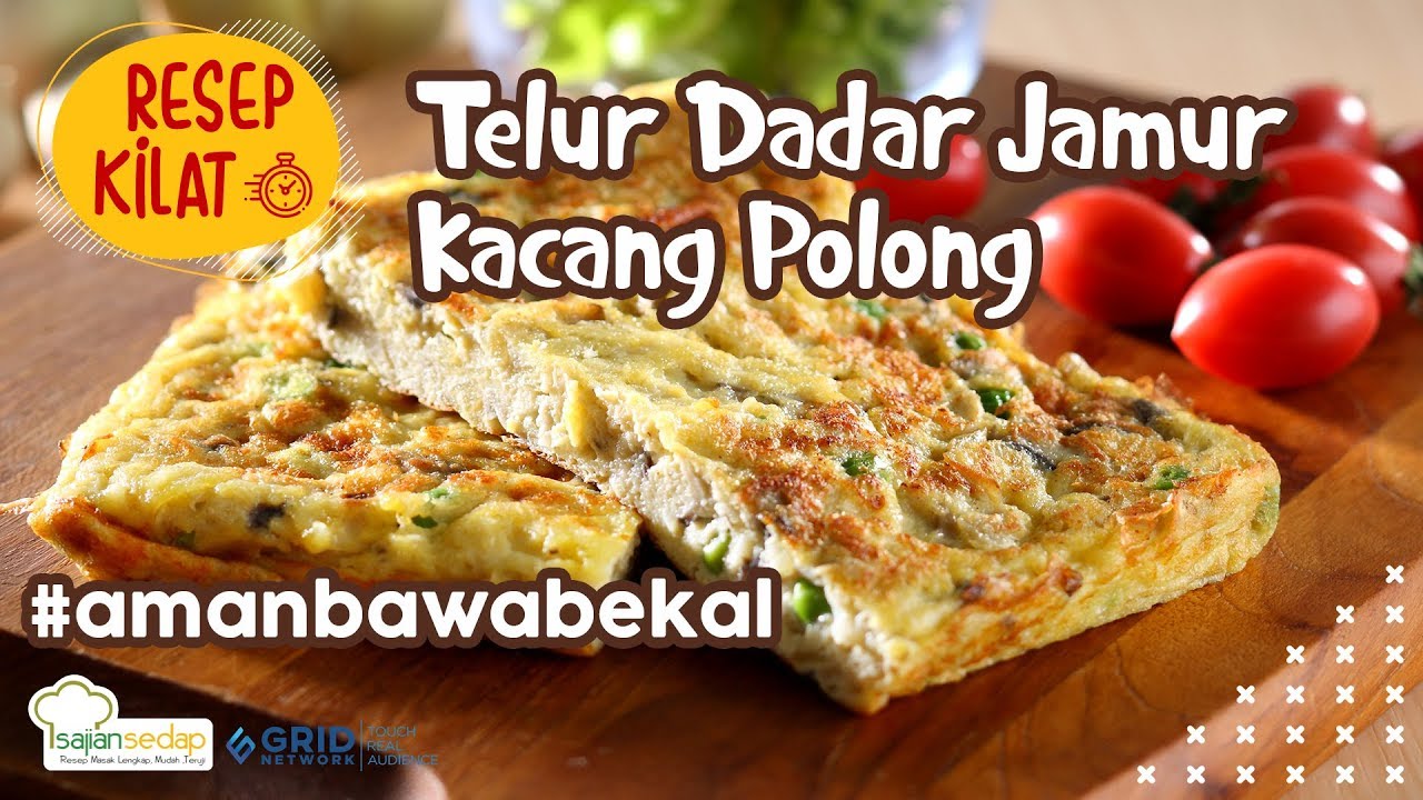 Resep Telur Dadar Jamur Kacang Polong Resep Praktis Buat 