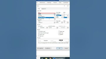 How to Set Default Font in Word #mswordtutorial #shorts