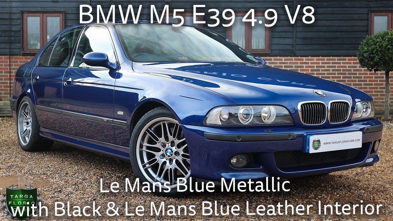 4K] Bmw M5 E39 4.9 V8 Registered December 2001 (51) Finished In Le Mans Blue  Metallic - Youtube