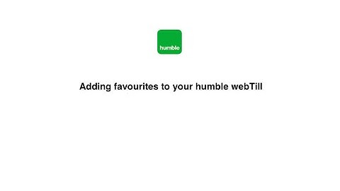 Adding favourites to your humble webTill