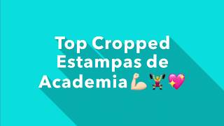 Top Cropped Feminino Estampado Frases Academia