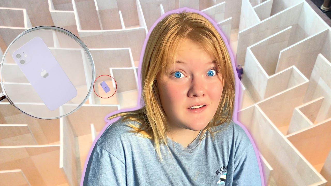 LOST my iPHONE in a GIANT Box Fort Maze!