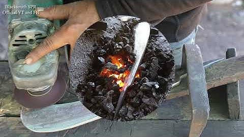 RESTORATION AN OLD RUSTY KNIFE INTO A BEAUTIFUL BILL HOOK KNIFE.