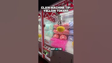Round1 Claw Machine Tip: Yellow Tokens - Align the claw over the center and Double Tap! #payout