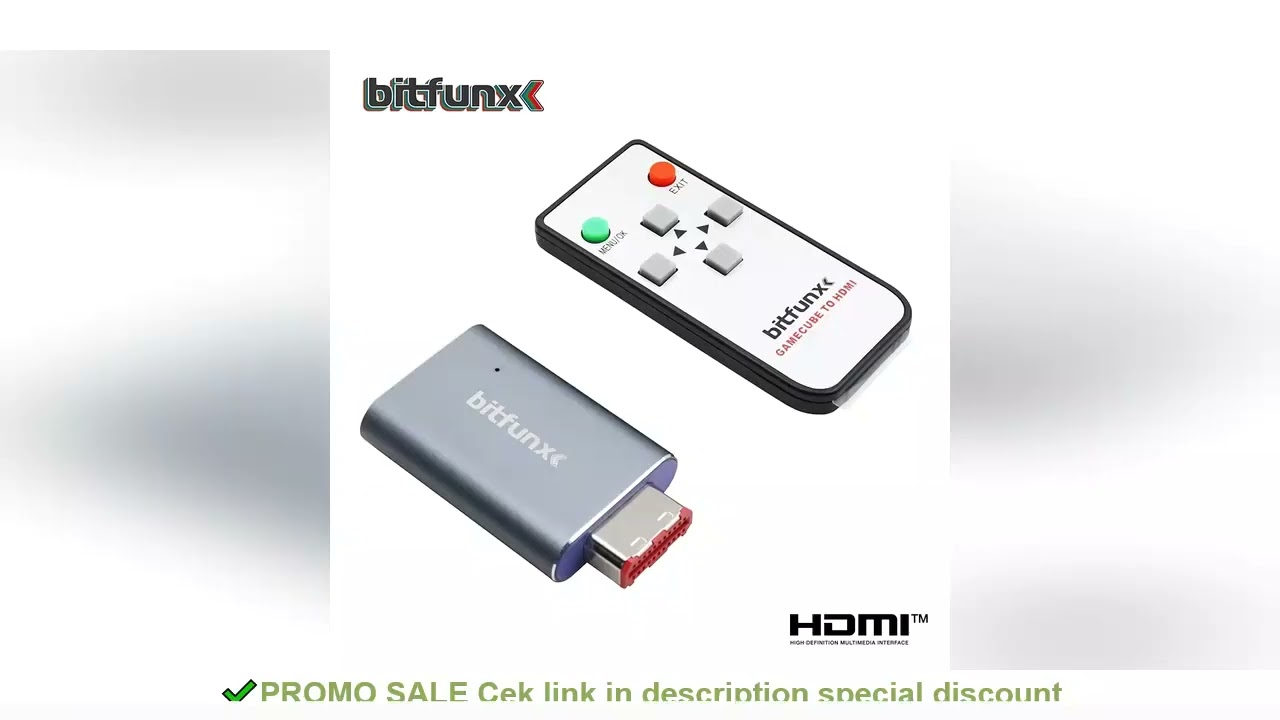 Bitfunx GC Video HDMI Adapter Digital AV to HDMI GC2HD for Nintendo Gamecube NGC DOL-001 Game Consol