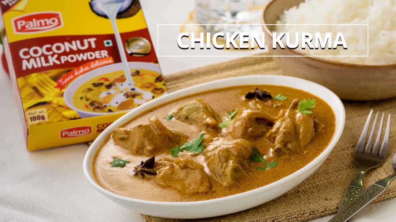 CHICKEN KURMA USING PALMO COCONUT MILK POWDER YouTube