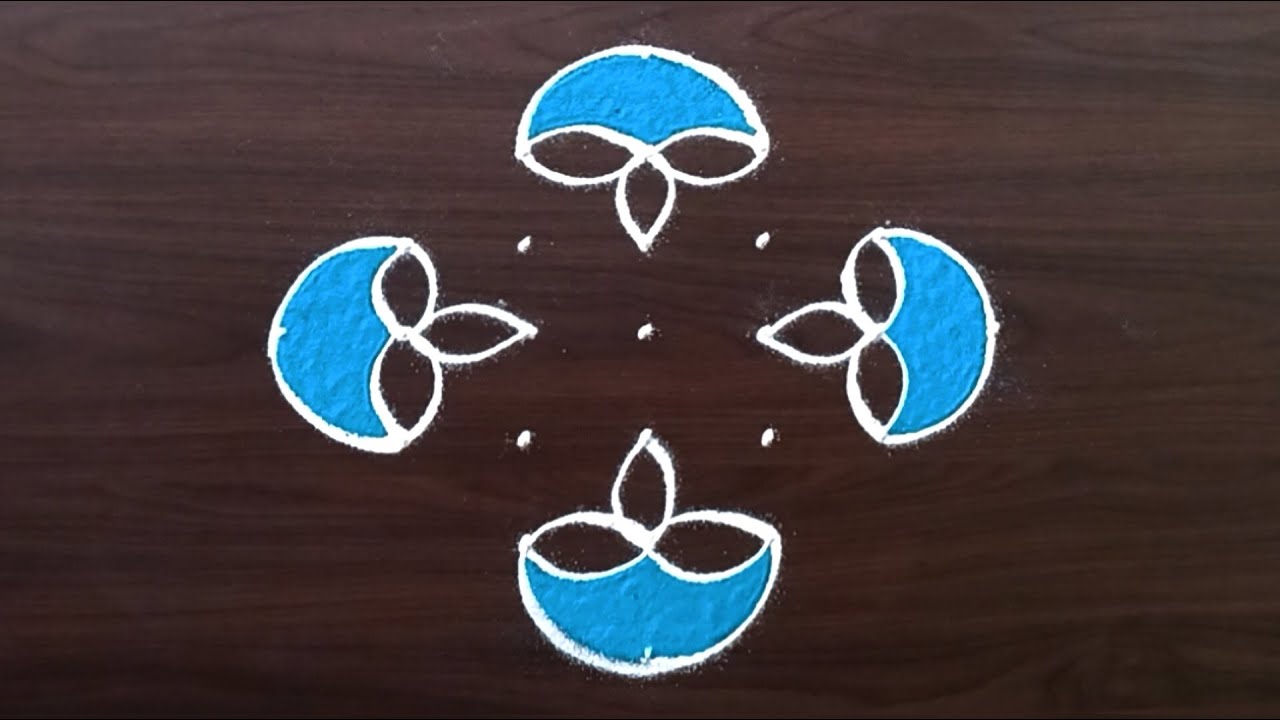 7x1 Rangoli | festival muggulu | daily rangoli - YouTube