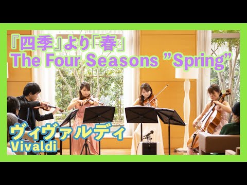 ヴィヴァルディ：『四季』より「春」第1楽章(弦楽四重奏)／Vivaldi:Four Seasons-Spring-1st Mov.(Strings Quartet) 朝♪クラ～Asa－Kura～
