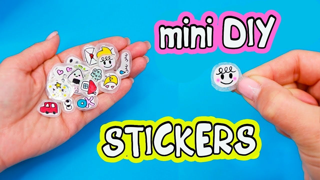 20 DIY Mini STICKERS  Super EASY mini drawings 