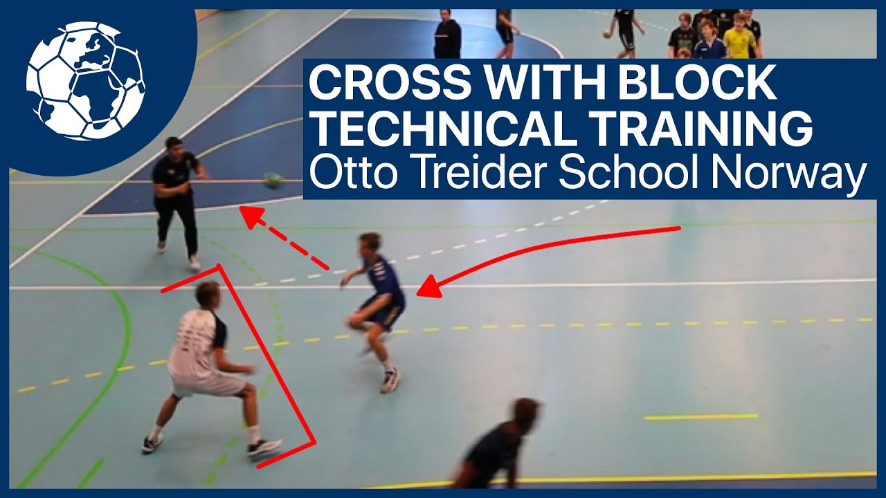 Cross with Screen Technique Training Handballtraining Norway