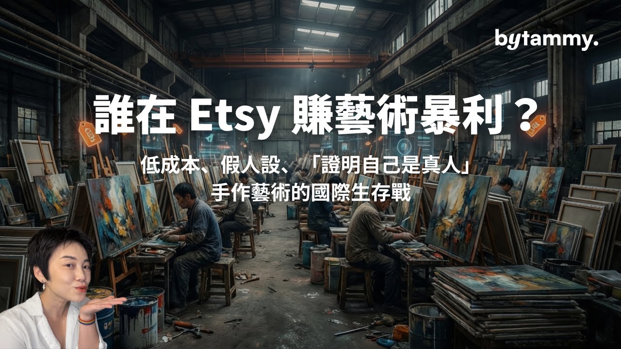 手作藝術愈來愈廉價？拆解藝術工廠的暴利模式，AI 時代真實藝術家如何重新定位？ | Tammy 純聊天