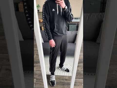 Худі чоловіче Kappa весняне осіннє з лампасами чорне кофта чоловіча каппа весняна осіння, видео 1