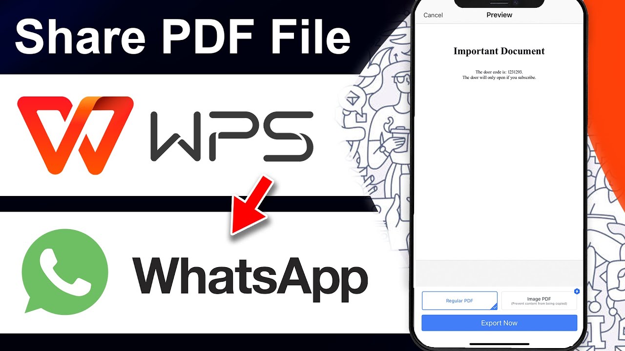 How To Share PDF File on WhatsApp From WPS Office (Step By Step) - YouTube