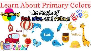 🌈Learn primary colors 🎨 | Primary Colors Magic | Color Mixing. #colors #colorsforchildrentolearn